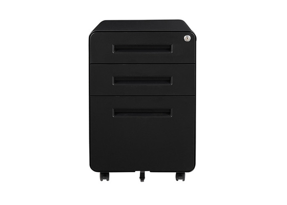 Movable 3 Drawer Lockable Filing Cabinet