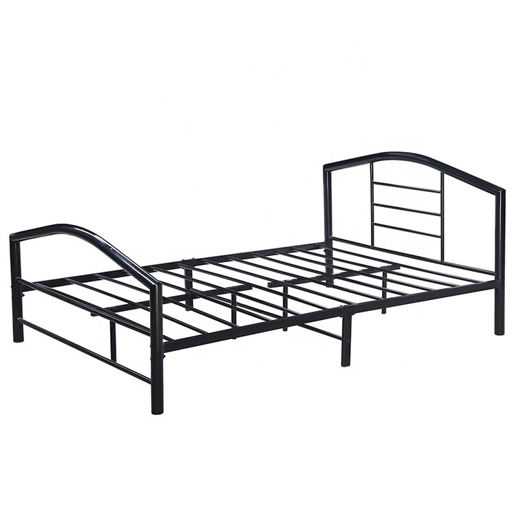 Durable Adult Staff Dormitory Metal Single Bed