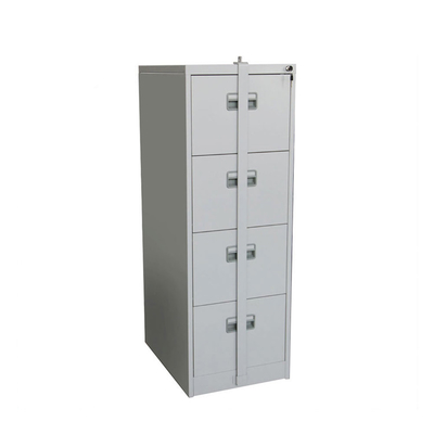 Office Document Lockable Metal 4 Drawer Filing Cabinet with Locking Bar
