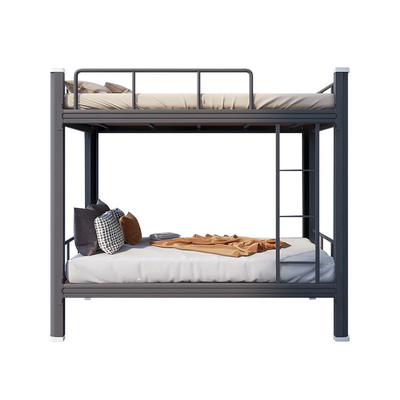 Double Bed King Size Metal Frame Adult Loft Bed Steel Bunk Bed Factory Supply