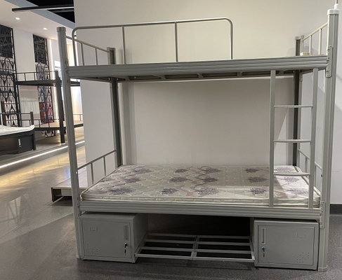Metal Frame Double Bed With Cabinet And Mattress cheap price good quality