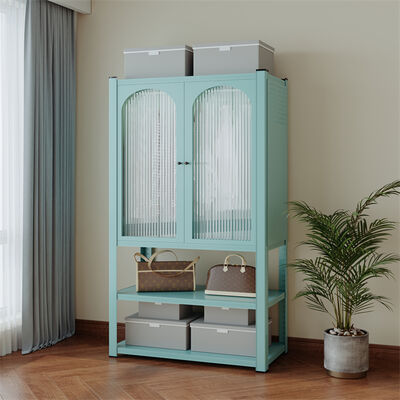 Steel 2-Door Metal Locker Cupboard with Shelf Durable Adjustable Hanging Modern Design