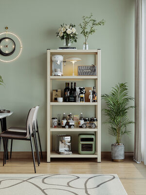 Metal Multi-layer Adjustable Height Storage Shelf Cabinet Designed for Space Utilization with Strong Frame