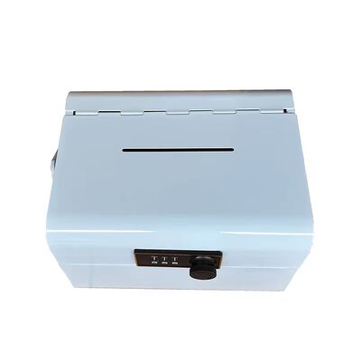 A Storage Iron Box with a Handle for Passwords, a Portable Metal Box for Jewelry and Coins with a Key