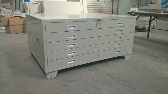 Drawers Locking Lateral File Map Cabinet For Office School Home Use
