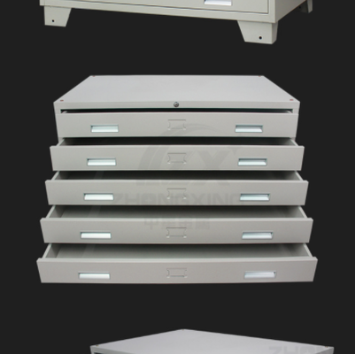 Drawers Locking Lateral File Map Cabinet For Office School Home Use