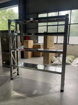 Industrial Metal Shelves Heavy Duty Steel Storage Racks Adjustable Shelving Units Designed for Warehouse and Commercial