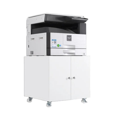 Modern style double-door steel drawer cabinet, printer cabinet with roller doors, for placing printers