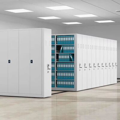 Modern Mobile Hanging File Kd Compact Shelving System Assembled Structure