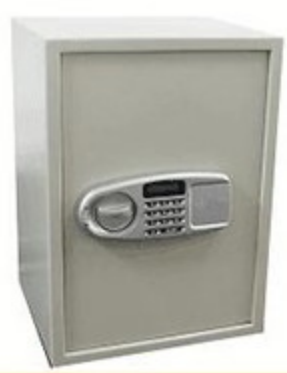 Medium Steel Security Safe with Anti Theft Protection and Mounting Holes for Home and Office