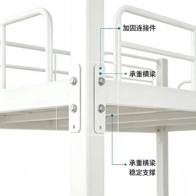 Double-Decker Apartment Bed with Staircase for Space-Efficient Accommodation