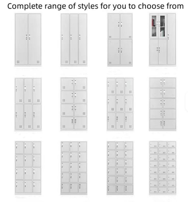 Modern Design 24-Door Steel Lockers Gym Metal Storage Locker for Changing Room Use for Hotel Hospital Bathroom Home Office