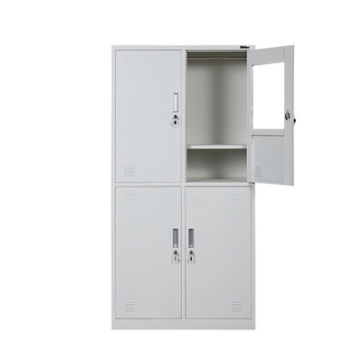 SGS 4 Door Powder Coating Almirah Metal Locker Cabinet