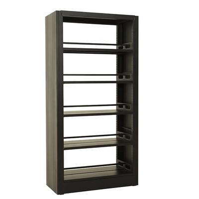 80kg / Layer Double Sided Movable Bookcase Metal Shelves