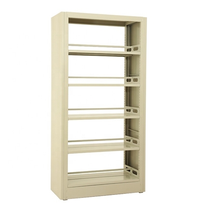 80kg / Layer Double Sided Movable Bookcase Metal Shelves