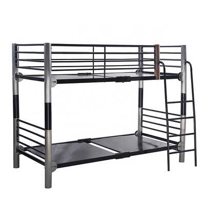 Queen Over Double Stackable Army Metal Bunk Bed Frame