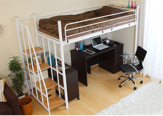 Knock Down 2 Layers Steel Metal Bunk Bed Frame