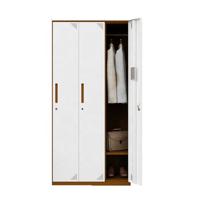 H1850mm Changing Room 3 Doors CE Metal Storage Locker Cabinet