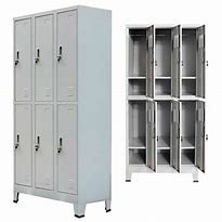 Heavy Duty 9 Doors Muchn Metal Clothes Cabinet Wardrobe Freestanding Closet