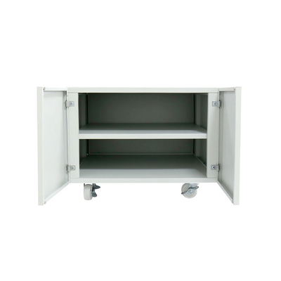 Copier Cabinet white 2 door steel copier stand mobile pedestal file Printer Stand