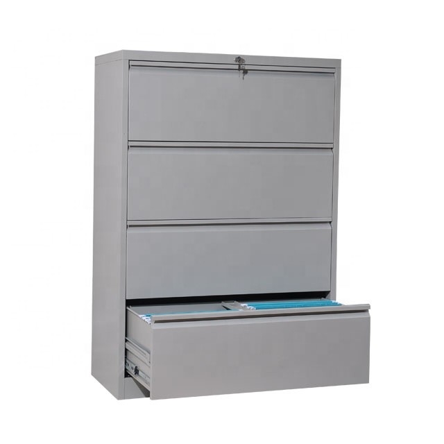 Document Storage Lateral 4 Drawer Steel Cabinet
