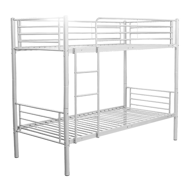 Double Decker Metal Frame Bunk Bed With Powder Coating