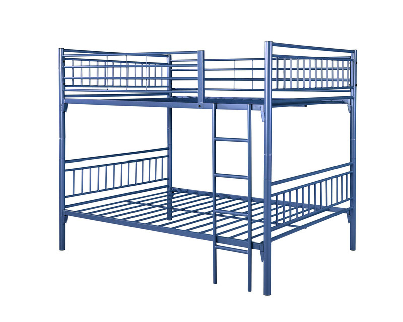 White Black Blue Double Steel Metal Bunk Bed For Schools Hospital