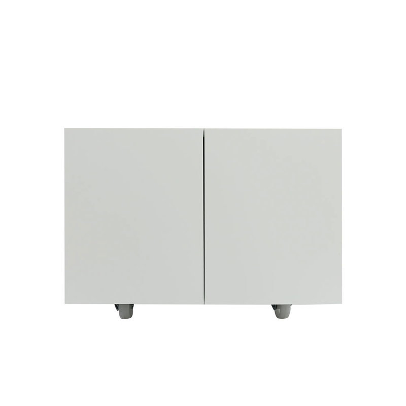 Copier Cabinet white 2 door steel copier stand mobile pedestal file Printer Stand